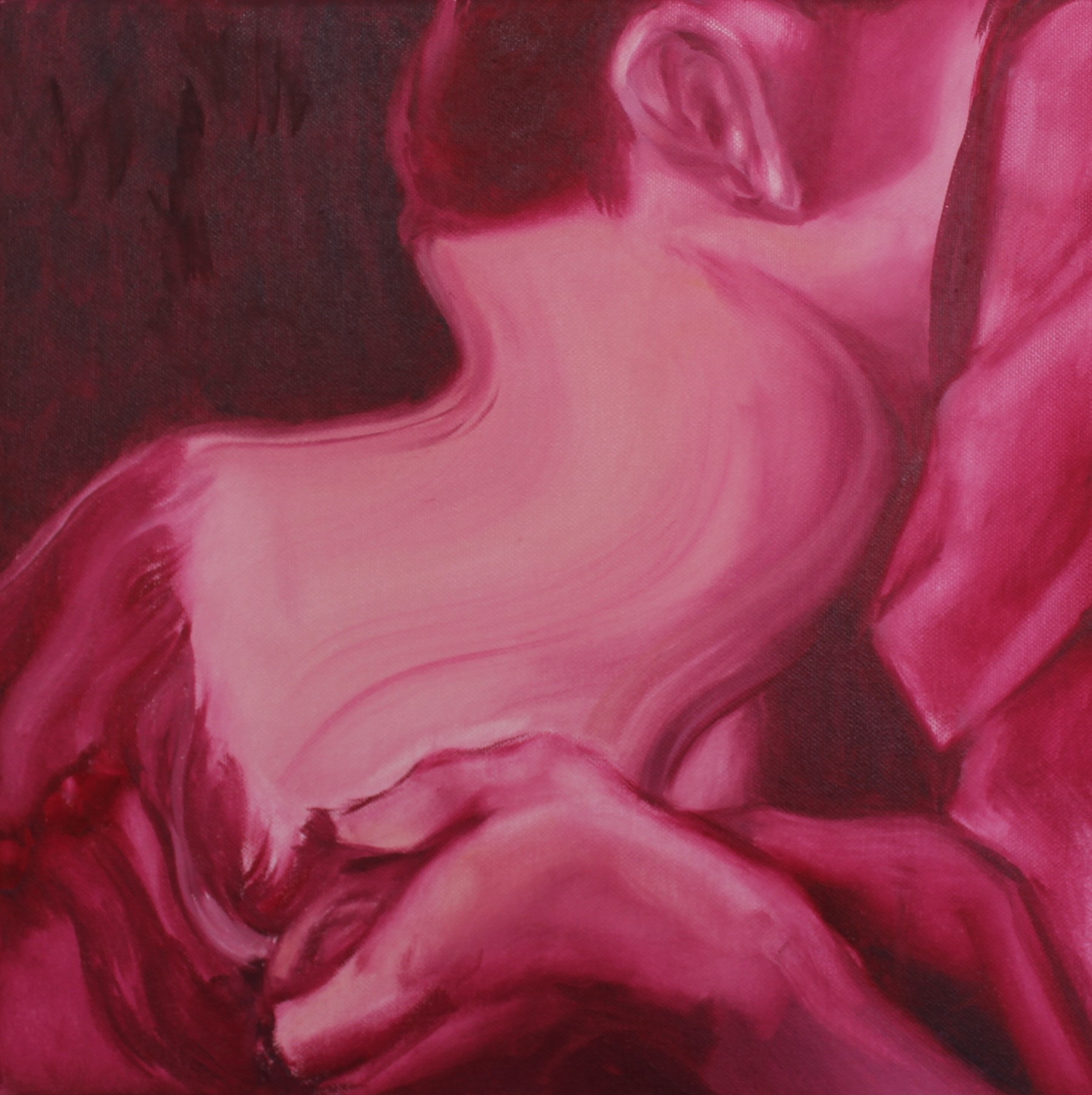 Melted Kiss, oil on canvas