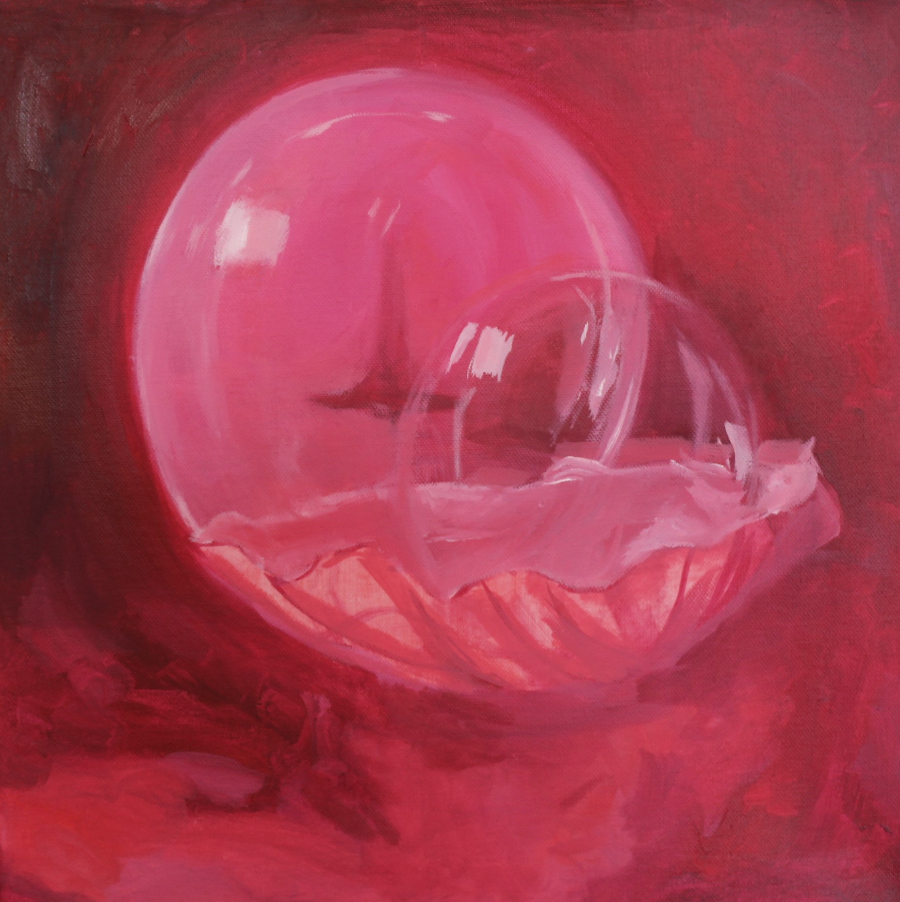My Scarlet and Her Crimson Die 05, oil on canvas