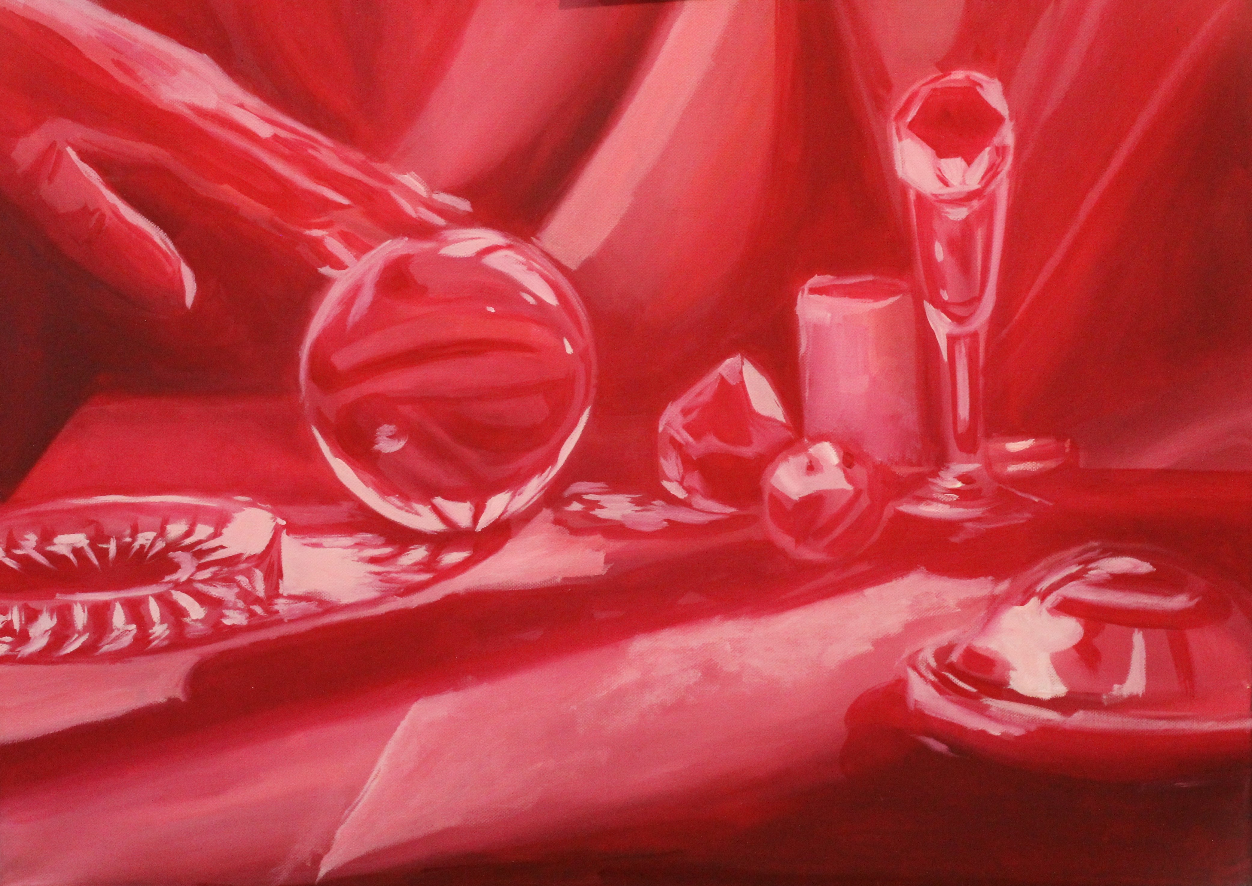 The Glass Sphere, oil on canvas