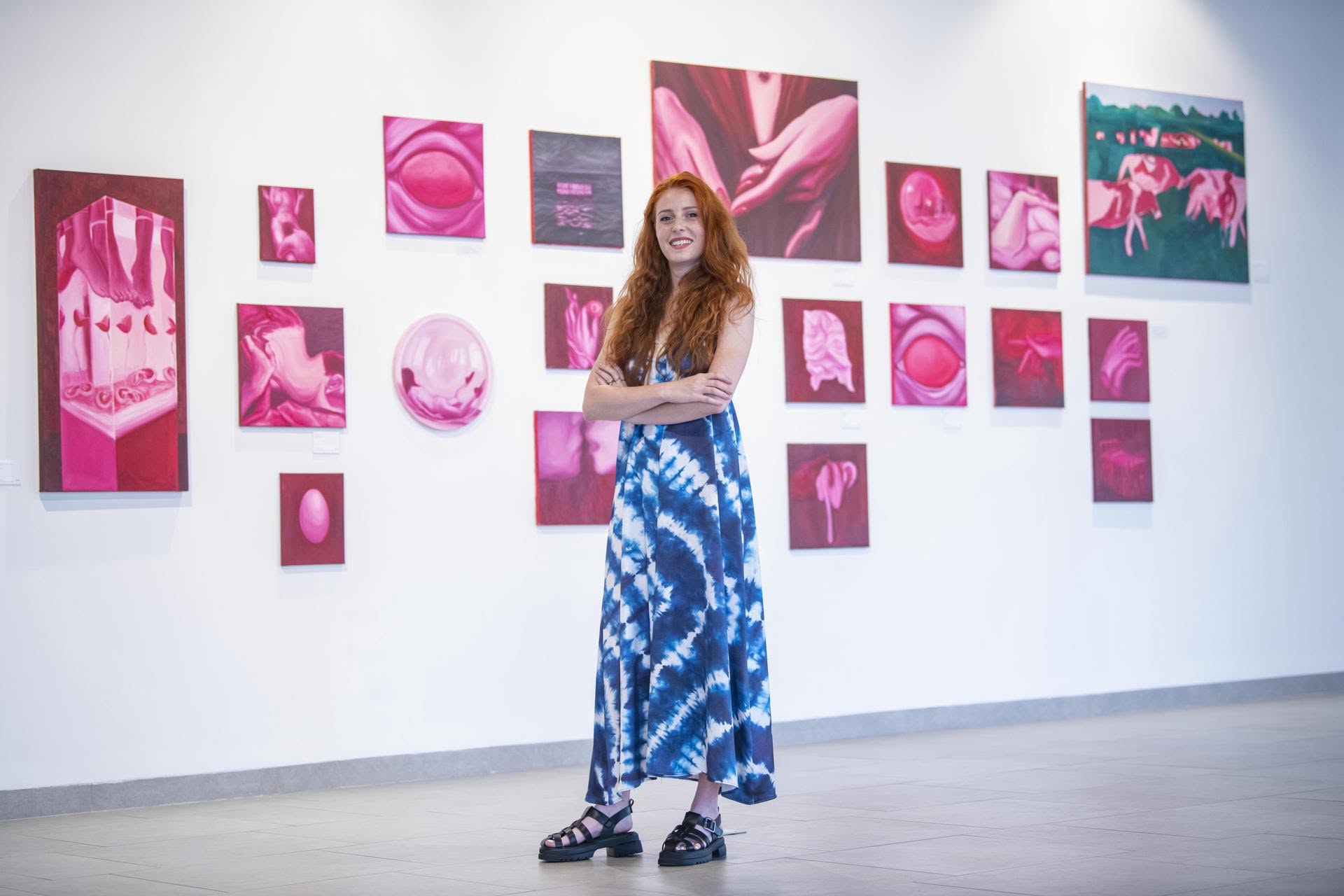 Installation view of Dreamy Softness