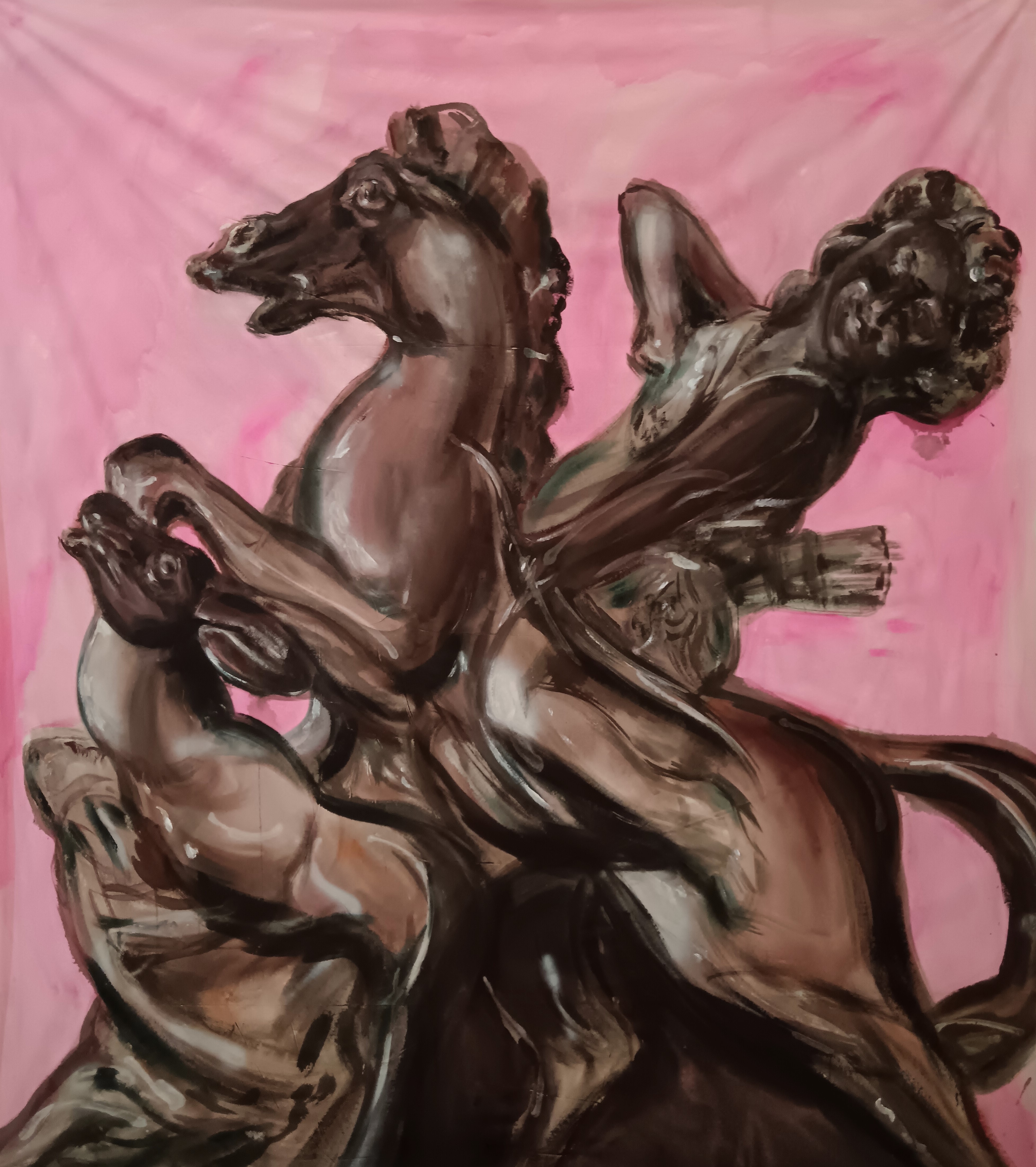 My Love is Like a Varnished Miniature, acrylic on canvas
