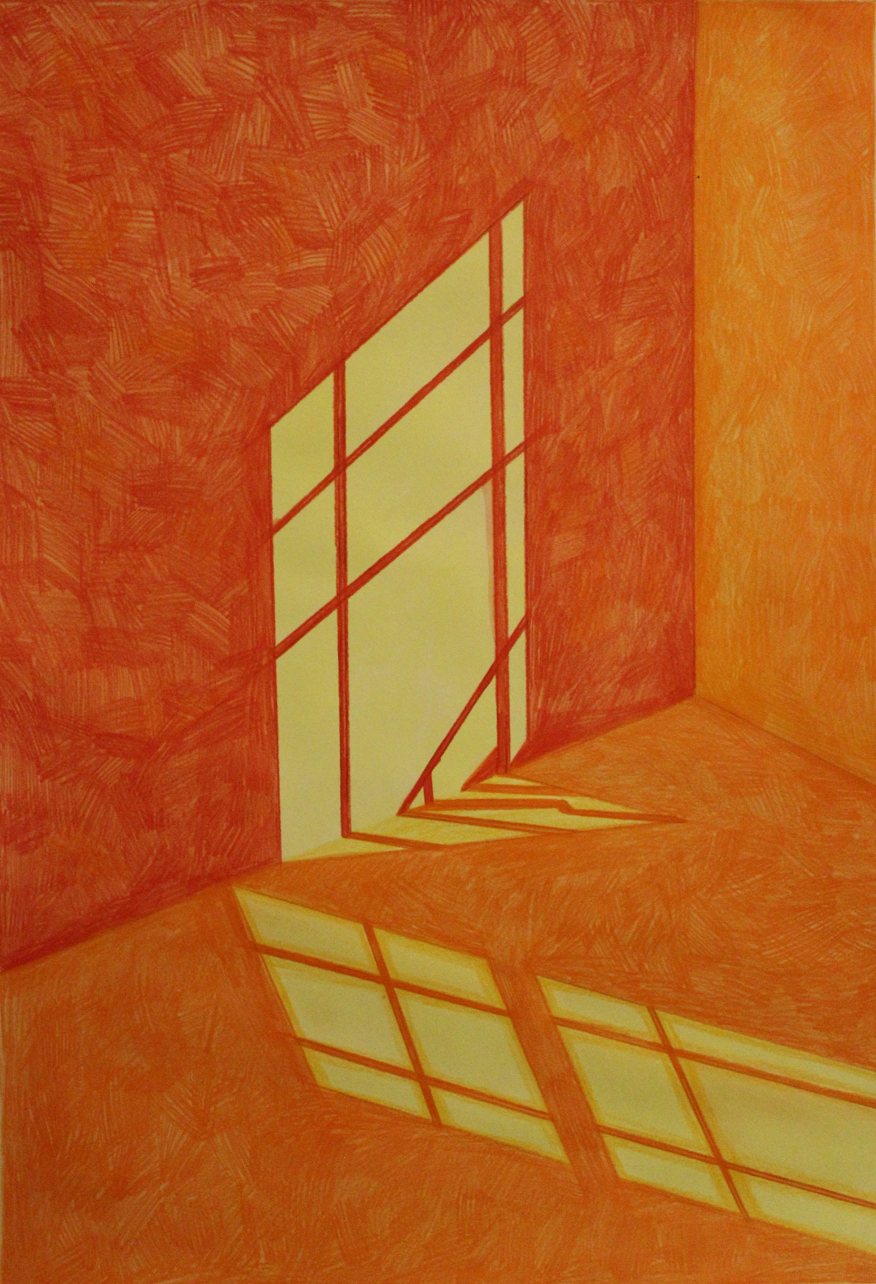 Shadowplay 02, colored pencil on paper