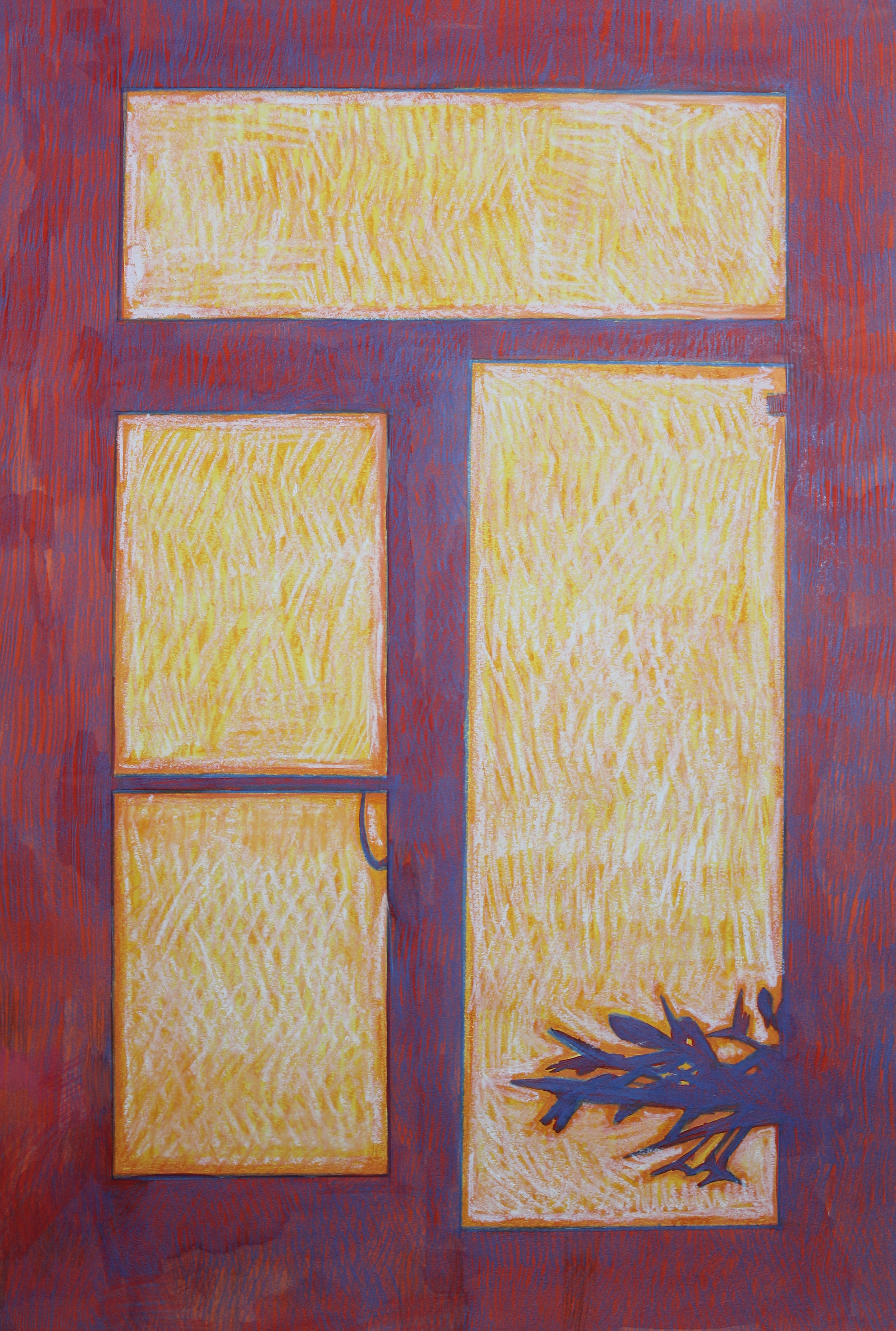 Shadowplay 03-1, colored pencil on paper