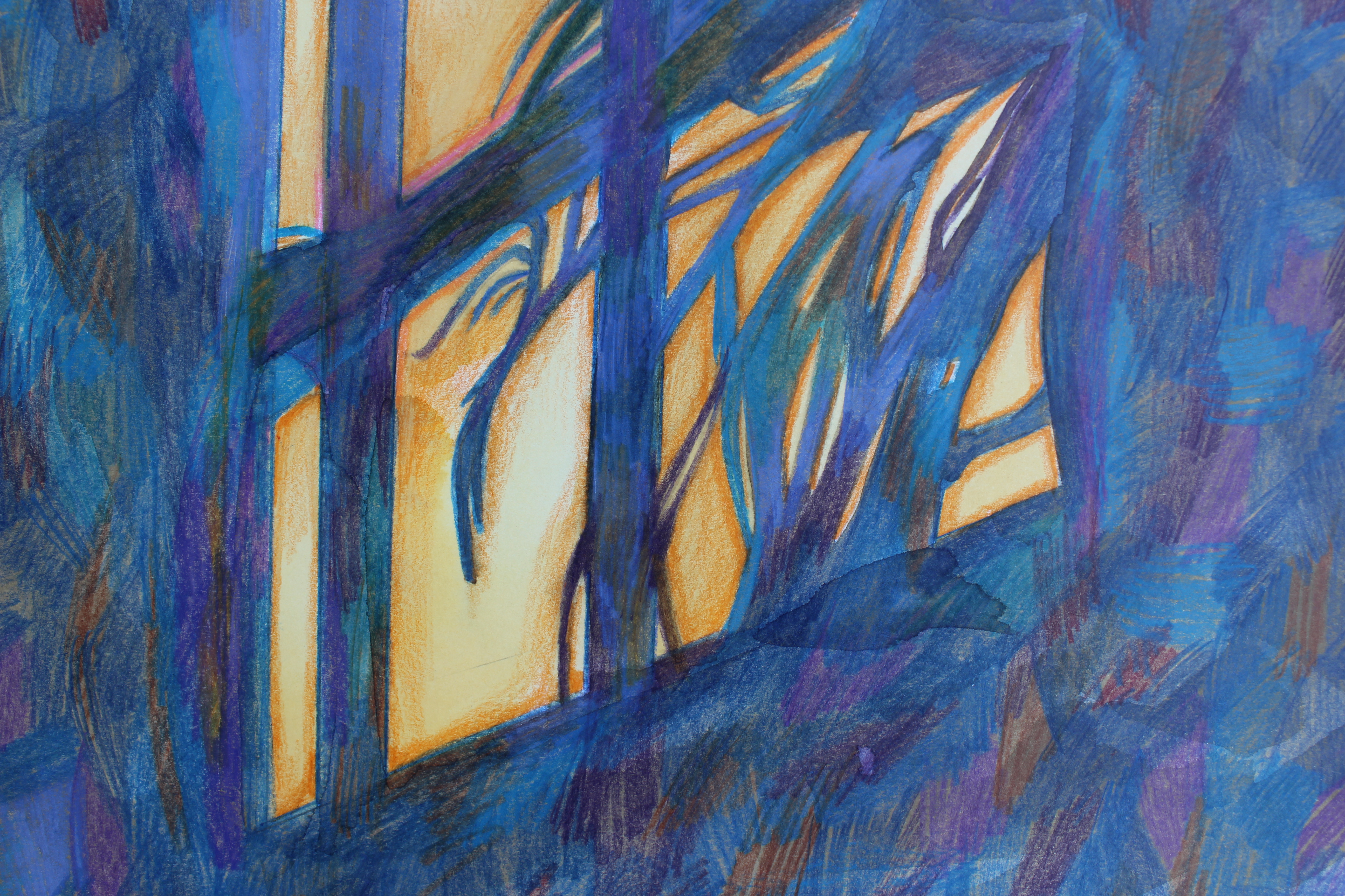 Shadowplay 05-3, colored pencil on paper