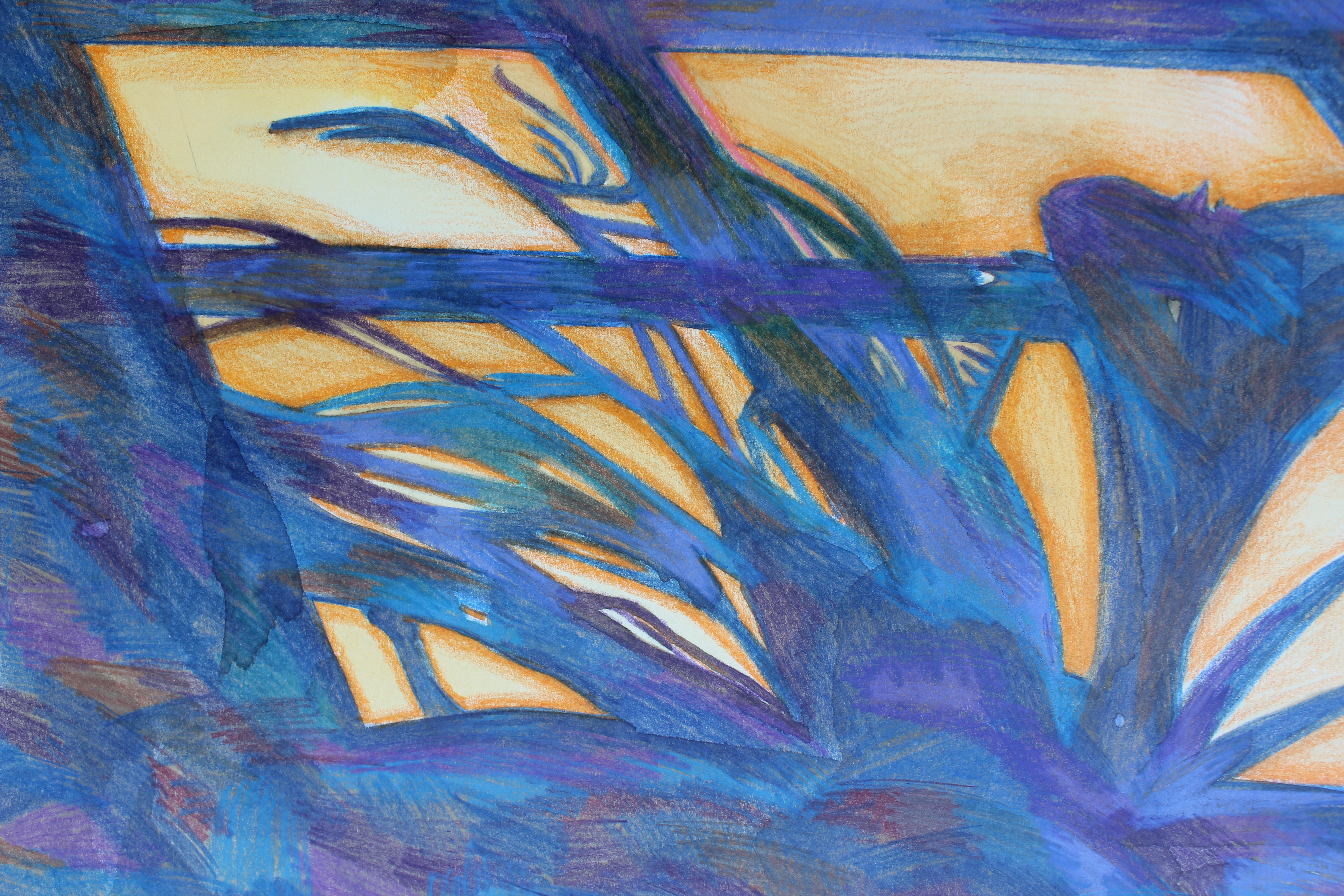 Shadowplay 05-4, colored pencil on paper